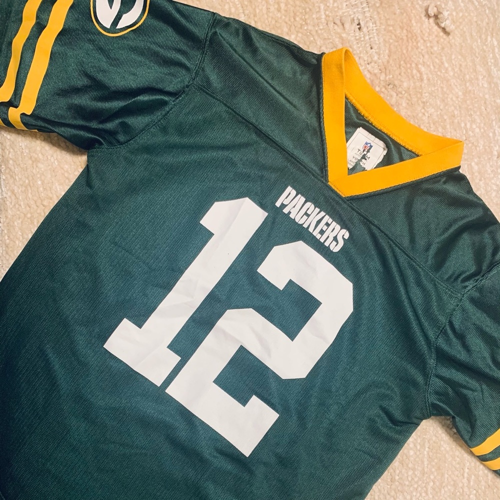 ☀️ 2 for $20 ☀️ Aaron Rodgers Green Bay Packers Jersey size US Youth XL